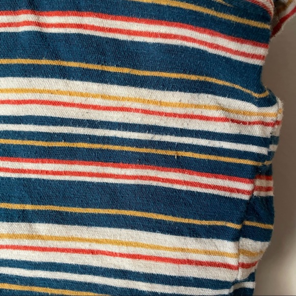 💜 3/25 Madewell Frisbee Striped V-Neck Tee XL - Picture 7 of 7